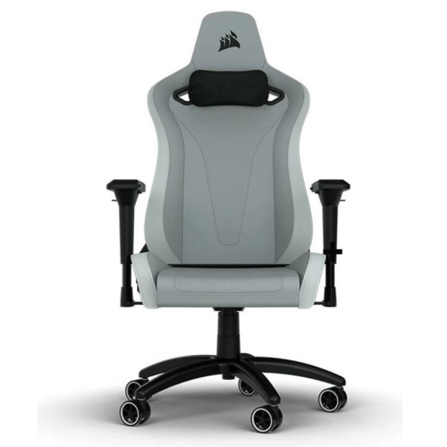 Corsair TC200 Gaming Chair – Soft Fabric – Light Grey/White
